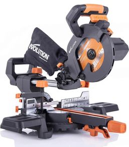 Compound Saw with Multi-Material Cutting, 45 Degree Bevel, 50 Degree Mitre, 210 mm Slide, 1200 W, 210 mm, 230 V (FREE POSTAGE)