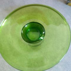 Lovely Green Handmade By maria vinka Nite Light Candle Holder.