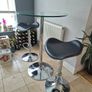 High Glass Table and 2 Bar Stools Image 3