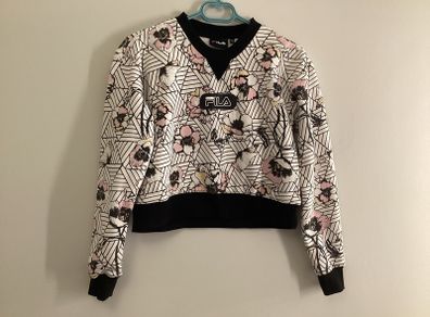 Size XS Ladies FILA crewneck flower pattern