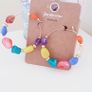 Hoop Earrings with Coloured Stones Image 2