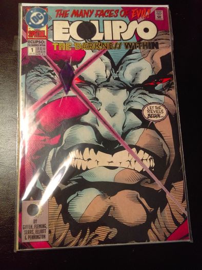 Eclipso: The Darkness Within ! Special ! Variant With Gem Attached ! By Dc ! 1992 !