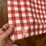 Large Red & Blue Plaid Oilcloth Roll Lot  Approx. 75m Image 3