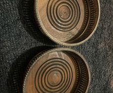 19th silver plated champagne coasters