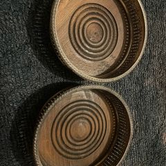 19th silver plated on champagne coasters