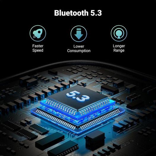 Bluetooth 5.3 Transmitter Receiver, 28H Long Playtime, Dual Connection, 10m Range, Mic for Calls, 2-in-1 Wireless Aux Bluetooth Adapter for TV, Airplane, Headphone, Airpods, Speaker, Car