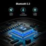 Bluetooth 5.3 Transmitter Receiver, 28H Long Playtime, Dual Connection, 10m Range, Mic for Calls, 2-in-1 Wireless Aux Bluetooth Adapter for TV, Airplane, Headphone, Airpods, Speaker, Car Image 3