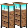 Bedside Table Set of 2 with Charging Station Image 9