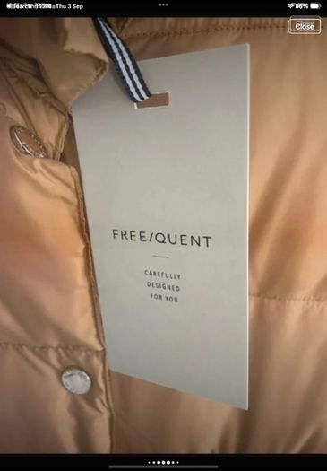 gilet Bnwt Freequent brand mustard gilet size small
