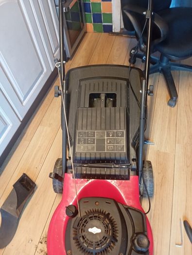 Mount field petrol lawnmower