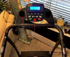 Foldable walking treadmill