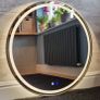 LED Bathroom Mirror Antifog Demister Gold Image 4