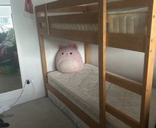 Solid oak bunk bed