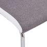 Cantilever Dining Chairs 2 pcs Taupe Fabric Image 7