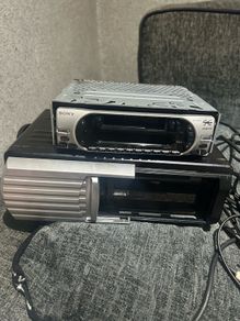 Old Sony tape deck  and Sony compact disc changer