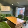 Bespoke Bowling Alley Coffee Table Reclaimed Wood, Art Drawers, Hidden Safe Image 2