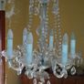 Murano Glass 6 Arms Chandelier Vintage 1960 Image 10