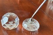 Crystal Desk Pen &amp; Paper weight set