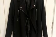 Black coat winter autumn