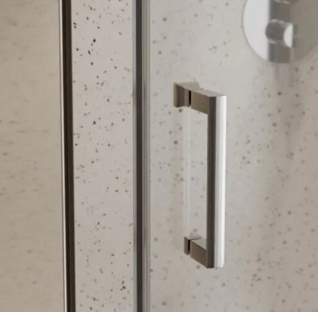 BESCO Chrome Quadrant Shower Enclosure 90x90x195cm