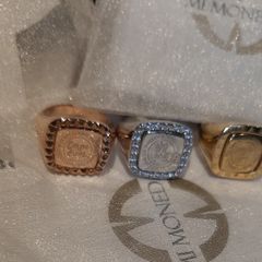 New Mi moneda rose gold ring