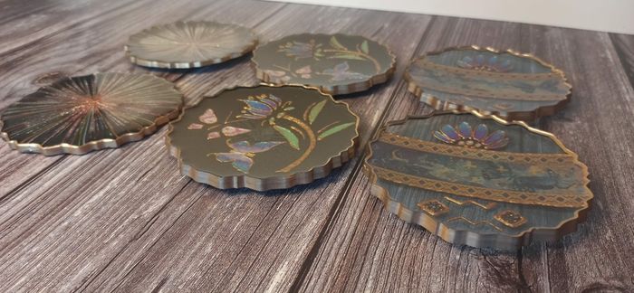 Handmade Epoxy Resin Tray Set