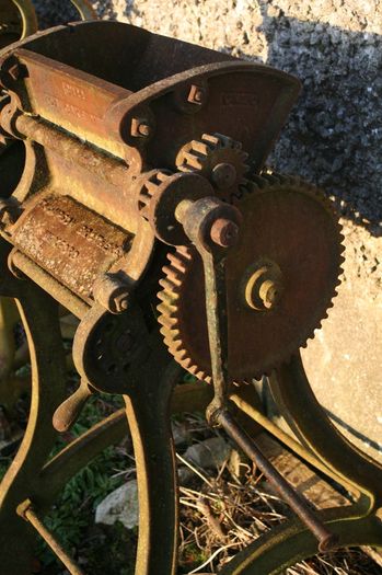 Antique Oil Cake Mill - Thompson Brothers  Vexford Antique Milling Machine