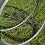 Set of gravel hybrid wheels 700c rim brakes with cassette and schwalbe G-one Speed tyres Image 6