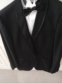 black tie suit