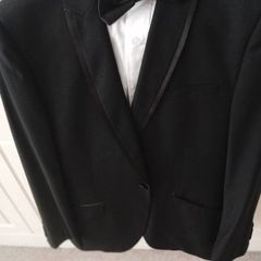 black tie suit