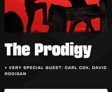 2 x prodigy tickets