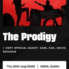 2 x prodigy tickets