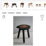 Brutalist carved stool Image 5