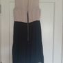 Cream Black Dress - Warehouse Size 10 Image 2