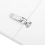 Extendable Dining Table High Gloss White 175x90x75 cm Image 7