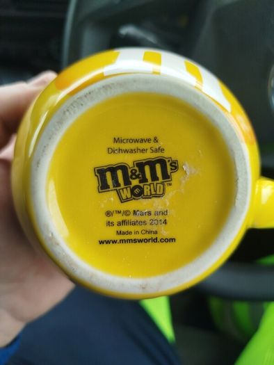 m&m mug