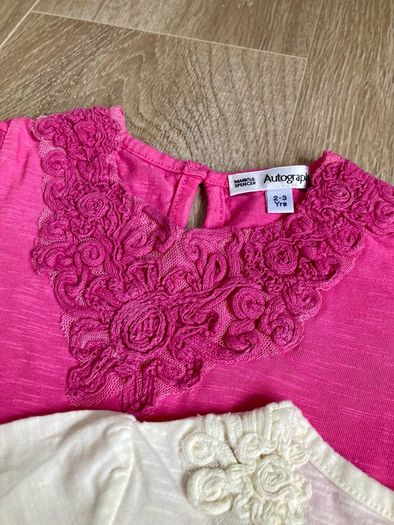 M&S tshirts x2, 2/3y, new
