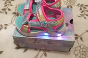 Skechers Sandals with flashing lights, size EU-24, UK-7
