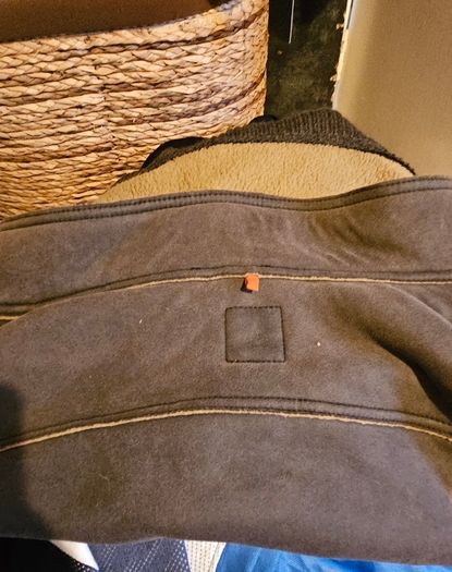 HUGO BOSS Men Dark Tan Faux Sheepskin & Fleece Jacket Coat