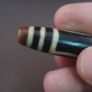 Antique Himalayan Tibetan Circle Square Eyes Agate Dzi Bead Amulet Pendant Image 6