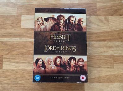 Lord Of The Rings and The Hobbit trilogy DVD Boxset