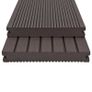 WPC Solid Decking Boards with Accessories 16m(sqr) 2.2m Dark Brown Image 2