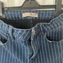Pinstripe blue womens jeans Image 2