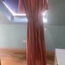 Long wedding guest/bridesmaid maxi dress blush pink/peach tone Image 6