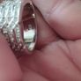 M&S Silver Tone Crystal Costume Ring. Image 6