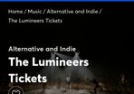 The Lumineers - Front Standing ticket 25.06. Cork
