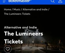 The Lumineers - Front Standing ticket 25.06. Cork