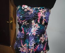 Gina Tricot peplum strapless tankini top size UK10 EU38 Postage included