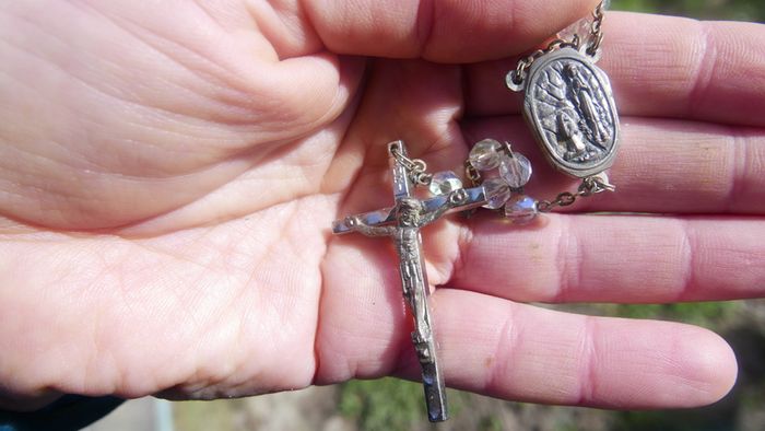 Vintage Rosary in a Decorative Box