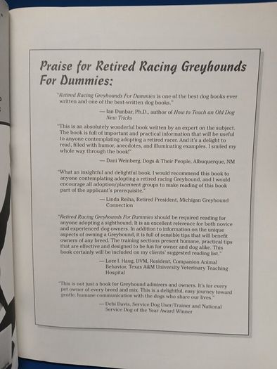 Retired Racing Greyhounds for Dummies